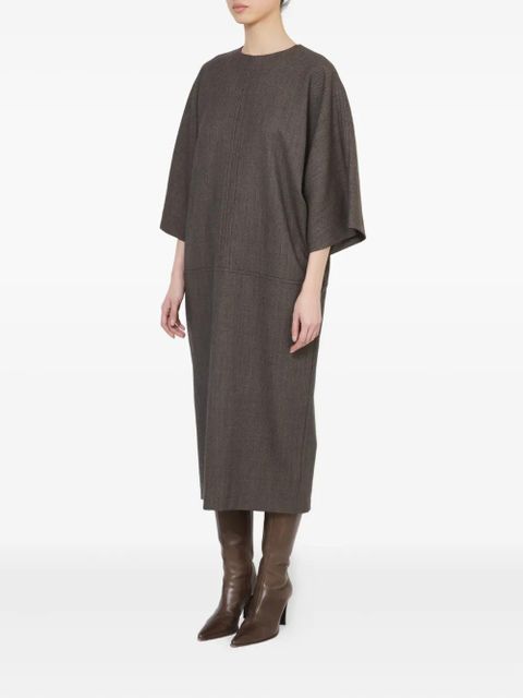 MM6 Maison Margiela textured midi dress - Grey