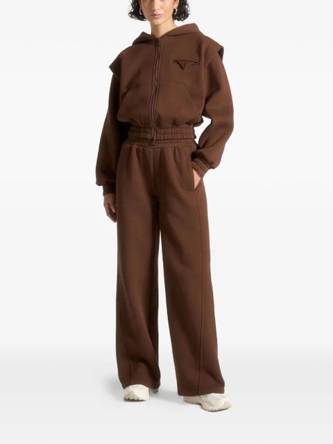 Manière De Voir Louna wide-shoulder zip hoodie - Brown - zdjęcie produktu nr 2