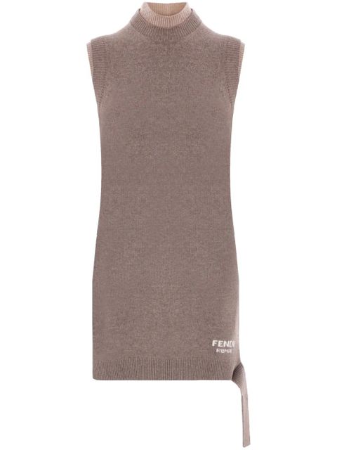 FENDI knitted mini dress - Brown - zdjęcie produktu nr 1
