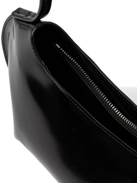 BY FAR medium Horner leather shoulder bag - Black