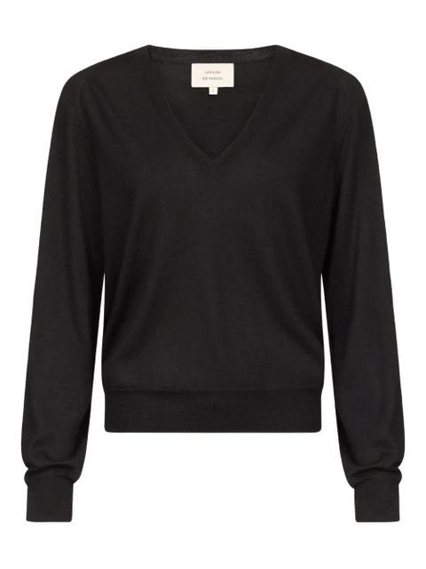LouLou de Saison Julio V-neck cashmere sweater - Black - zdjęcie produktu nr 1