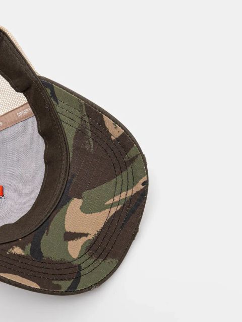 Superdry czapka z daszkiem kolor zielony z aplikacją W9010176A-L5L