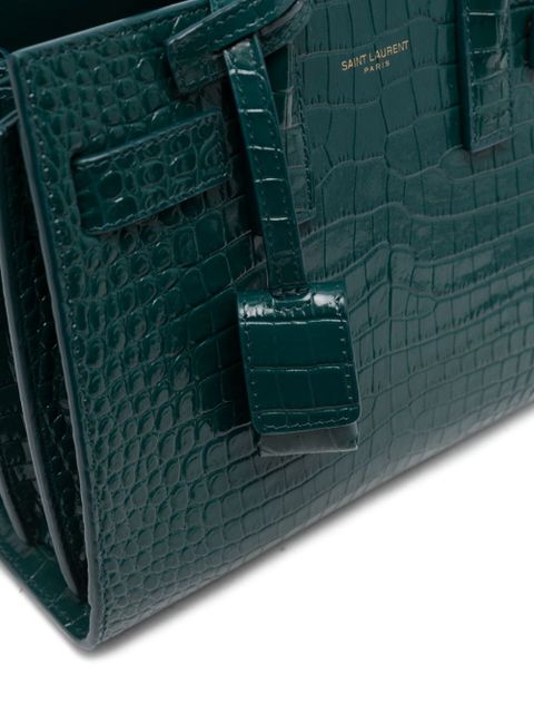 Saint Laurent nano Sac de Jour tote bag - Green