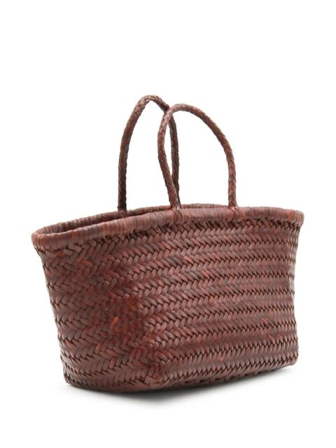 DRAGON DIFFUSION small Triple Jump leather tote bag - Brown