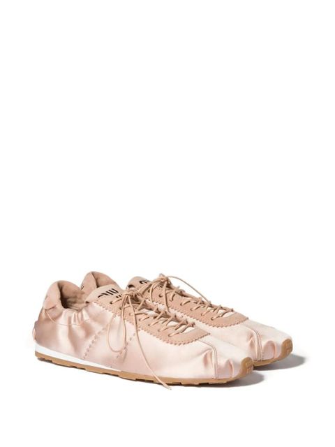 Miu Miu Plume satin sneakers - Pink - zdjęcie produktu nr 2