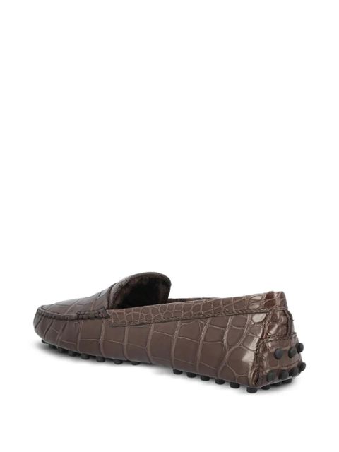 Tod's leather loafers - Brown