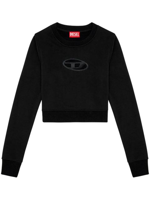Diesel F-Slimmy-Od cropped sweatshirt - Black - zdjęcie produktu nr 1