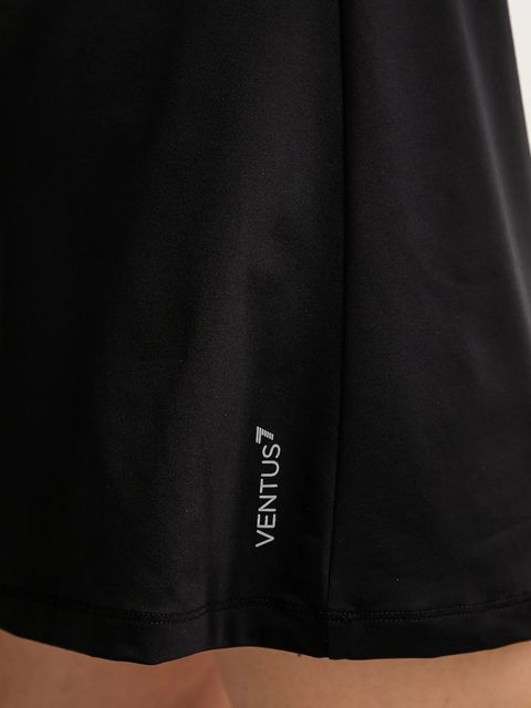 EA7 Emporio Armani sukienka sportowa kolor czarny mini rozkloszowana AF14524.7W000317