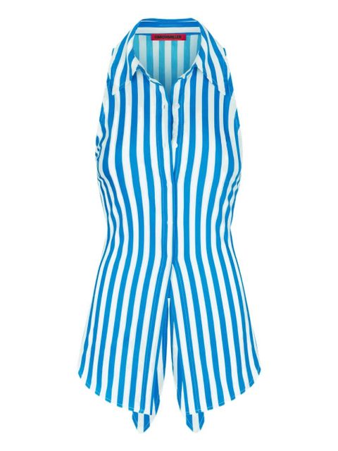 Simon Miller Loch stripe sleeveless shirt - Blue - zdjęcie produktu nr 1