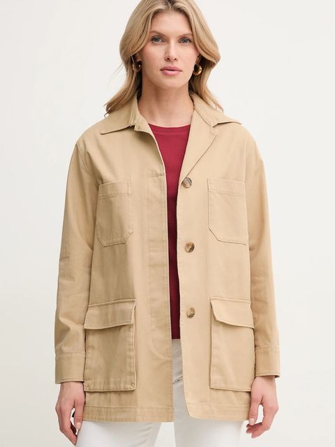 MAX&Co. kurtka bawełniana damski kolor beżowy przejściowa 2516081053200