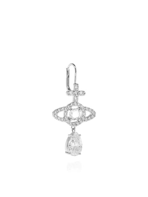 Vivienne Westwood Olympia embellished drop earrings - Silver