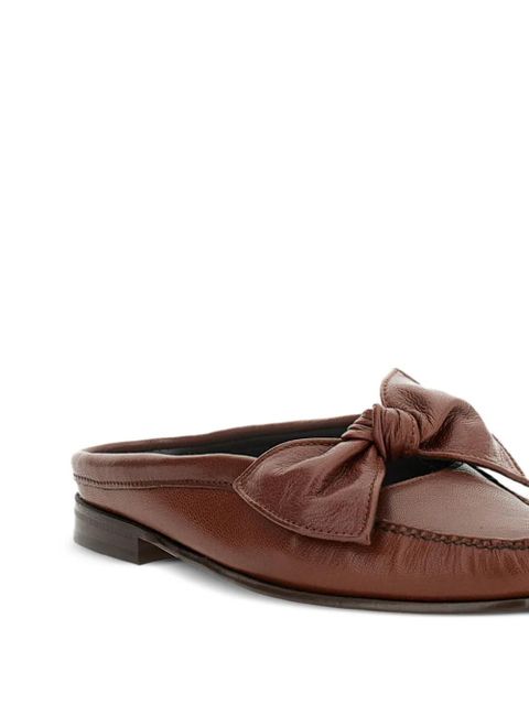 Hereu bow-detail loafer mules - Brown