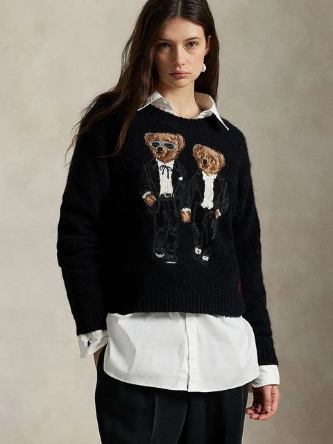 Polo Ralph Lauren sweter z dodatkiem wełny damski kolor czarny 211978619 - zdjęcie produktu nr 1