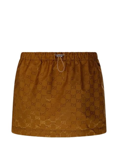 Gucci monogram elasticated mini skirt - Brown - zdjęcie produktu nr 1
