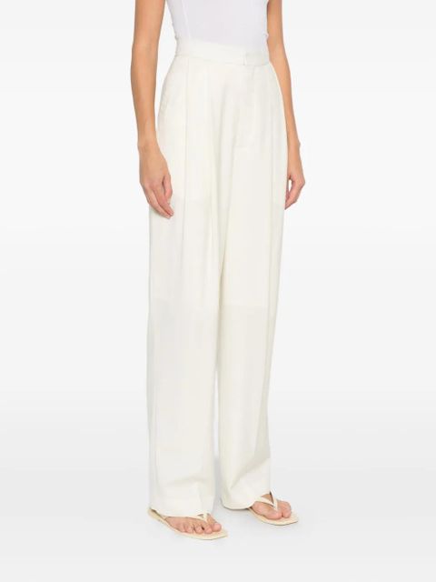 Aya Muse pleated trousers - White