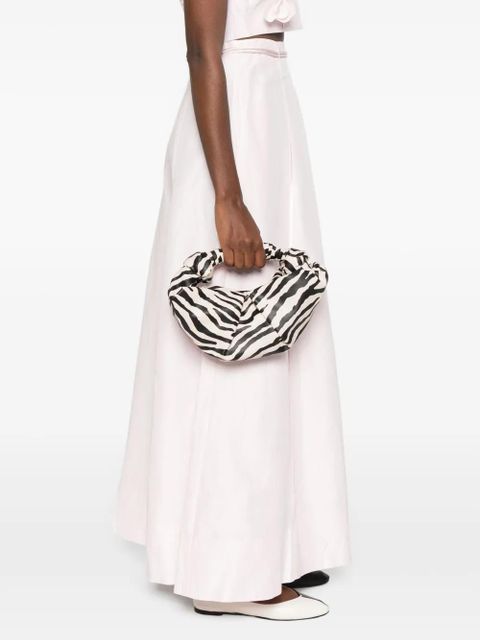Simon Miller zebra-print knotted bucket bag - Black - zdjęcie produktu nr 2