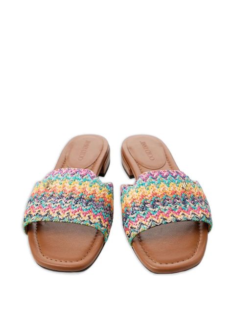 Jimmy Choo Dina woven flat sandals - Multicolour