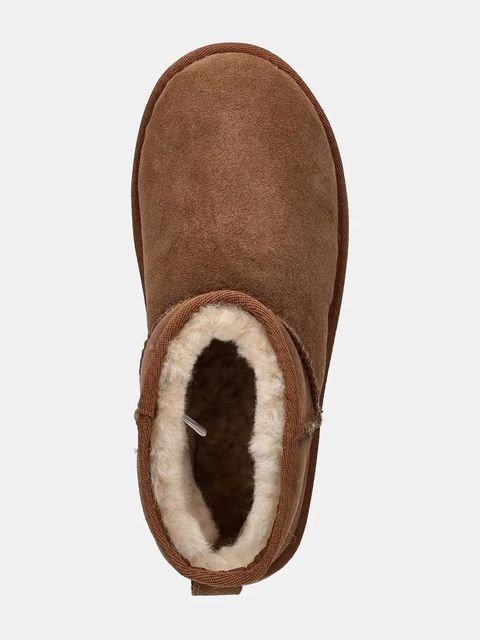 Emu Australia śniegowce zamszowe Stinger Micro Flatform kolor brązowy W13082.CHES