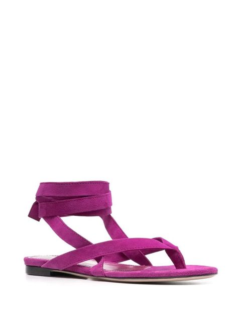 The Attico ankle-strap flat sandals - Purple - zdjęcie produktu nr 2