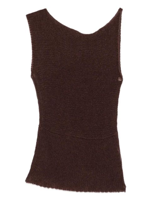 Aya Muse asymmetric top - Brown - zdjęcie produktu nr 1