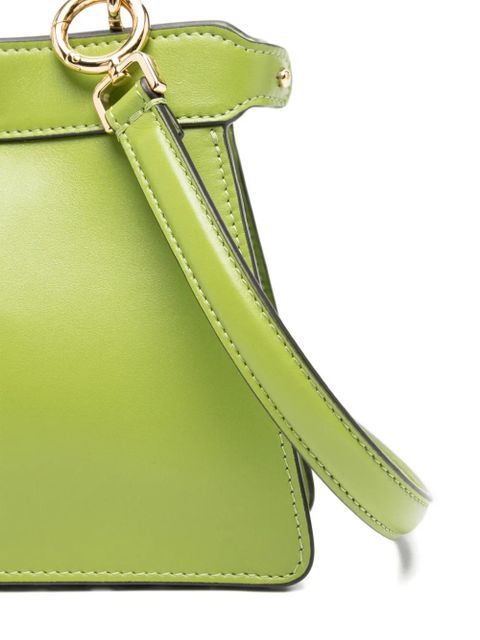 FENDI small Peekaboo ISeeU lock tote bag - Green