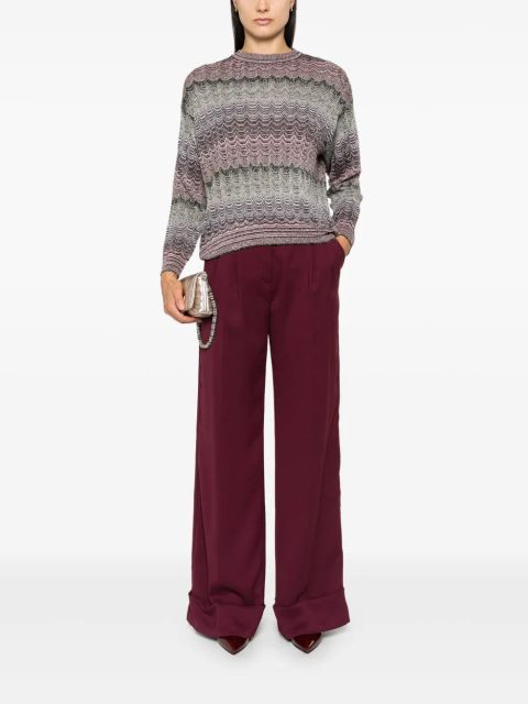 Missoni zigzag-woven sweater - Black