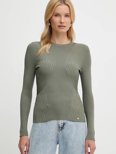 Guess sweter HANNA damski kolor zielony W5YR08 Z0040 - zdjęcie produktu nr 1