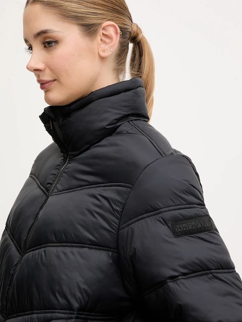 Napapijri kurtka A-Ega kolor czarny przejściowa NP0A88XD9411