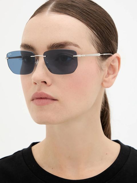 Ray-Ban okulary przeciwsłoneczne kolor srebrny 0RB3768