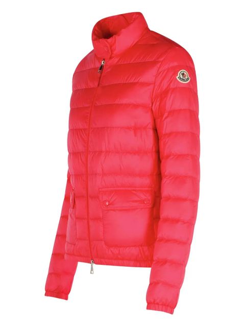 Moncler envelope pockets logo down jacket - Pink