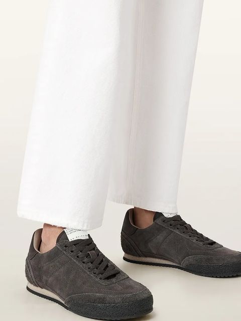 AllSaints sneakersy skórzane Harri Sneaker damskie kolor brązowy W090FD