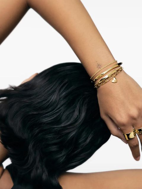 Monica Vinader 18kt gold vermeil Heart Charm bracelet