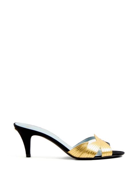 Valentino Garavani Foliefoliage sandals - Black