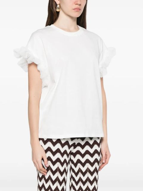 TWINSET ruffled T-shirt - White