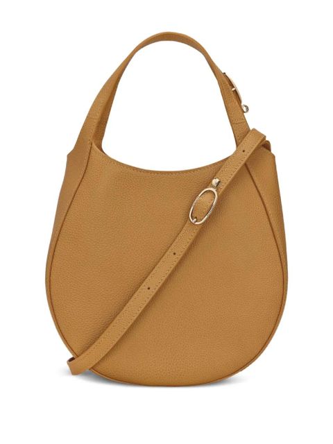 Longchamp small grained-leather handbag - Yellow