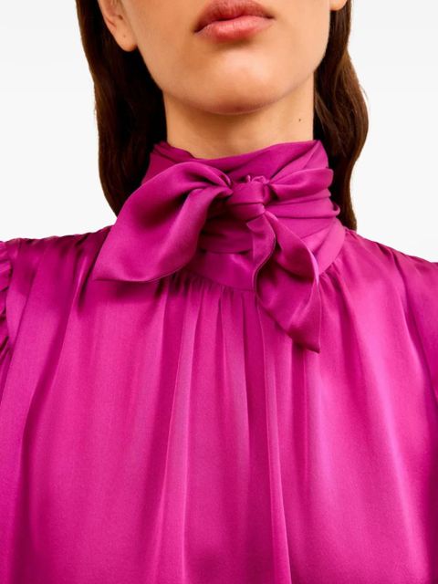 Ulla Johnson tie-neck blouse - Pink