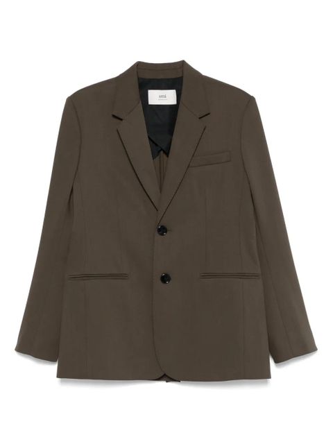 AMI Paris virgin wool blazer - Green - zdjęcie produktu nr 1