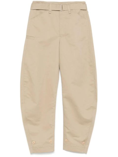 LEMAIRE belted tapered trousers - Neutrals - zdjęcie produktu nr 1