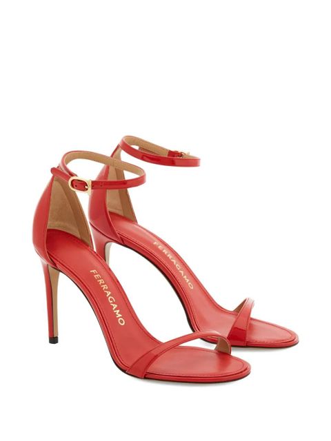 Ferragamo 90mm strappy stiletto sandals - Red - zdjęcie produktu nr 2