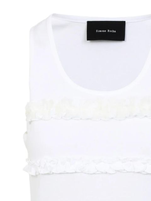 Simone Rocha ruffled top - White