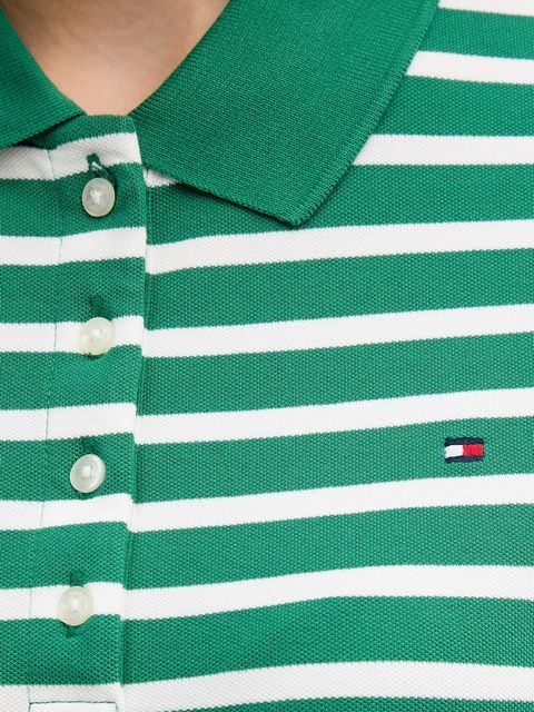 Tommy Hilfiger polo damski kolor zielony WW0WW43224