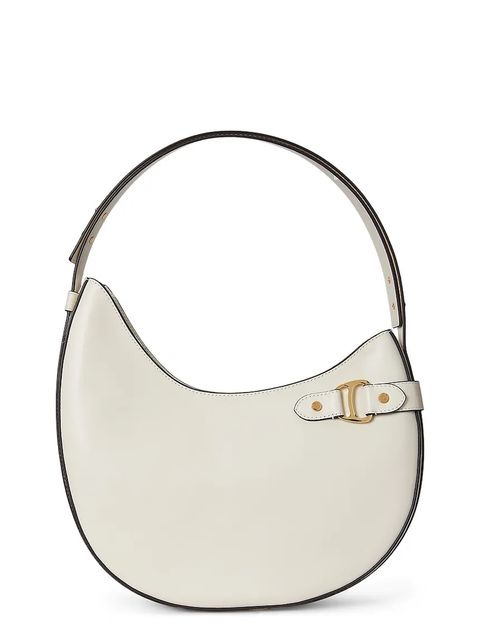 Lauren Ralph Lauren torebka skórzana kolor beżowy 431980156 - zdjęcie produktu nr 1