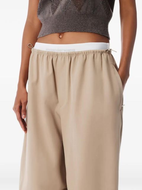 Alexander Wang elasticated-waistband palazzo pants - Neutrals
