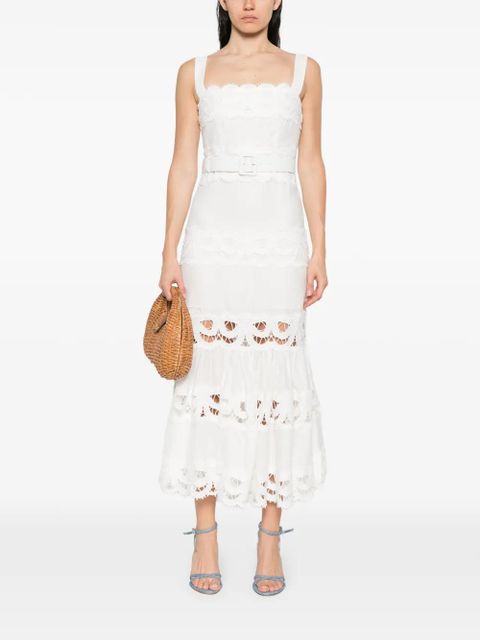 Self-Portrait lace-trimmed dress - White - zdjęcie produktu nr 2