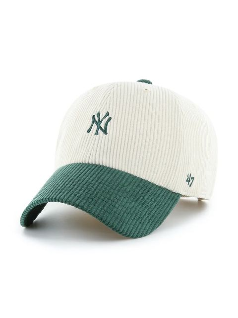 47 brand czapka z daszkiem bawełniana MLB New York Yankees kolor beżowy B-TCBRT17EWS-NT - zdjęcie produktu nr 1