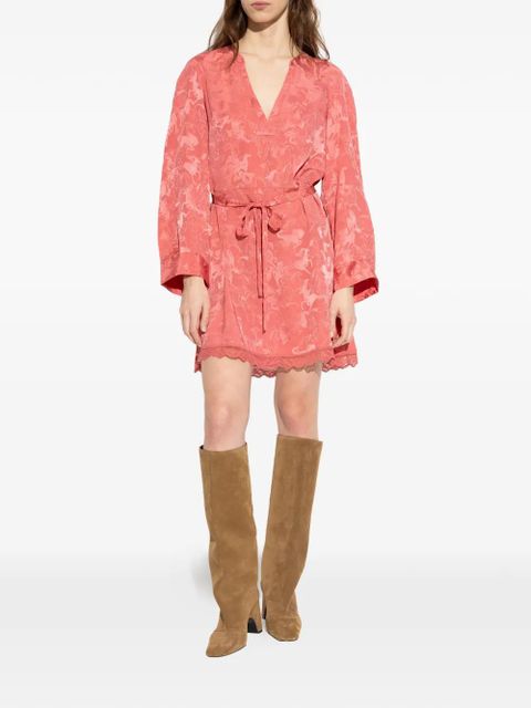 Zadig&Voltaire V-neck printed dress - Pink