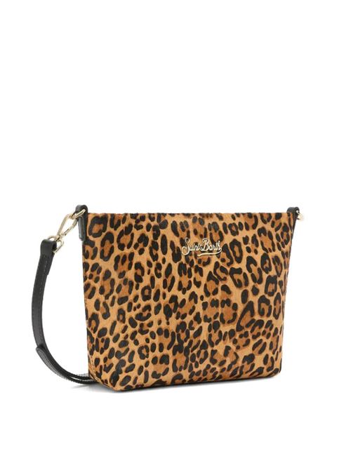 MC2 Saint Barth leopard-pattern logo-plaque tote bag - Brown - zdjęcie produktu nr 2