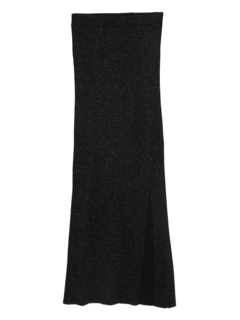 TWINSET slit midi skirt - Black - zdjęcie produktu nr 1