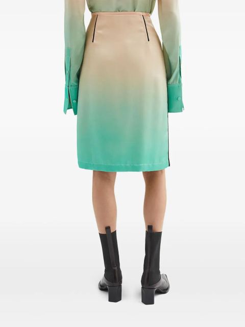 Jil Sander gradient-effect skirt - Pink