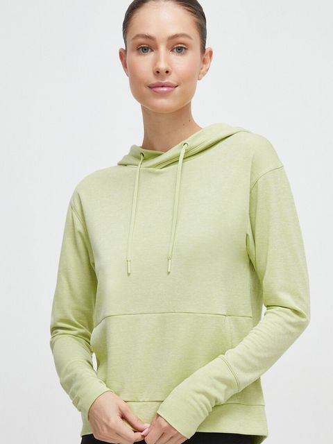 Helly Hansen bluza sportowa Lifa Tech damska kolor zielony z kapturem gładka Lifa Tech 48530 - zdjęcie produktu nr 1